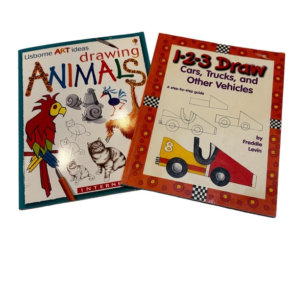 Learn to Draw Cars Trucks & Animals Kids Children’s Art Books Set of 2 Rainy Day - Picture 3 of 10